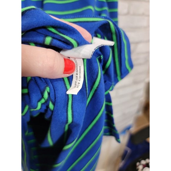 Polo Golf Ralph Lauren Large Performance PGA Scottsdale Blue Green Striped Polo - Picture 7 of 8